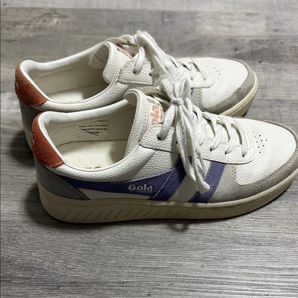 Gola Cream and Purple Casual Sneakers